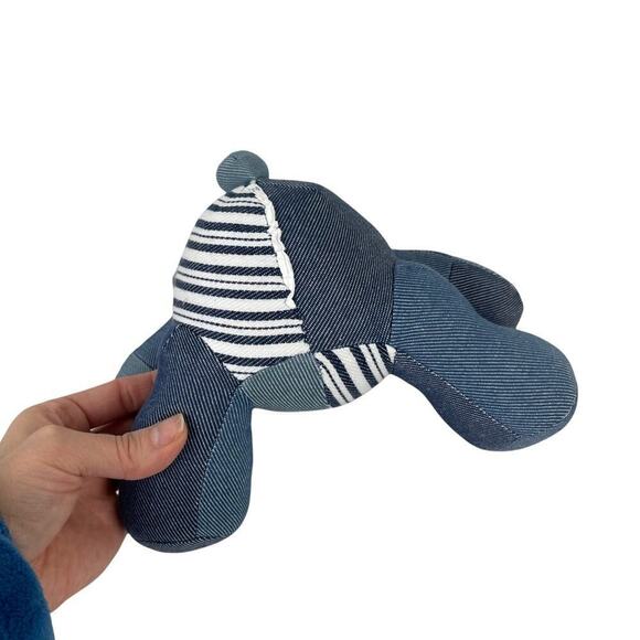 Levi's x Target Limited Edition Patchwork Plush Teddy Bear Denim Blue & White - Picture 8 of 10